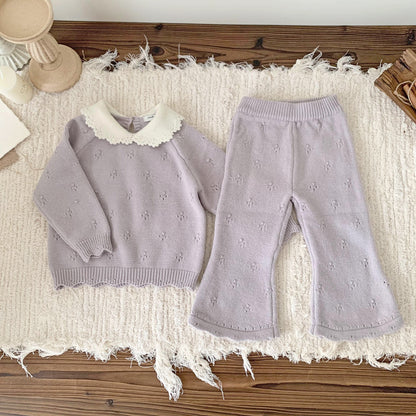 Conjunto Tejido "Encanto Clásico" - Lila