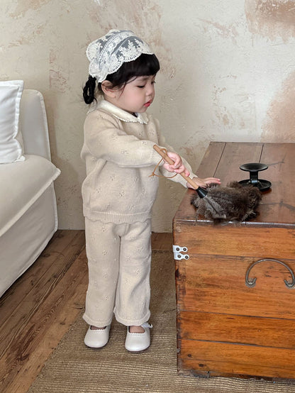 Conjunto Tejido "Encanto Clásico" - Beige