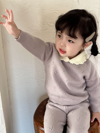 Conjunto Tejido "Encanto Clásico" - Lila