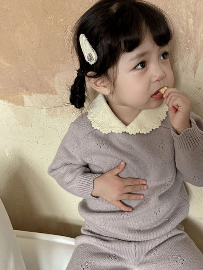 Conjunto Tejido "Encanto Clásico" - Lila