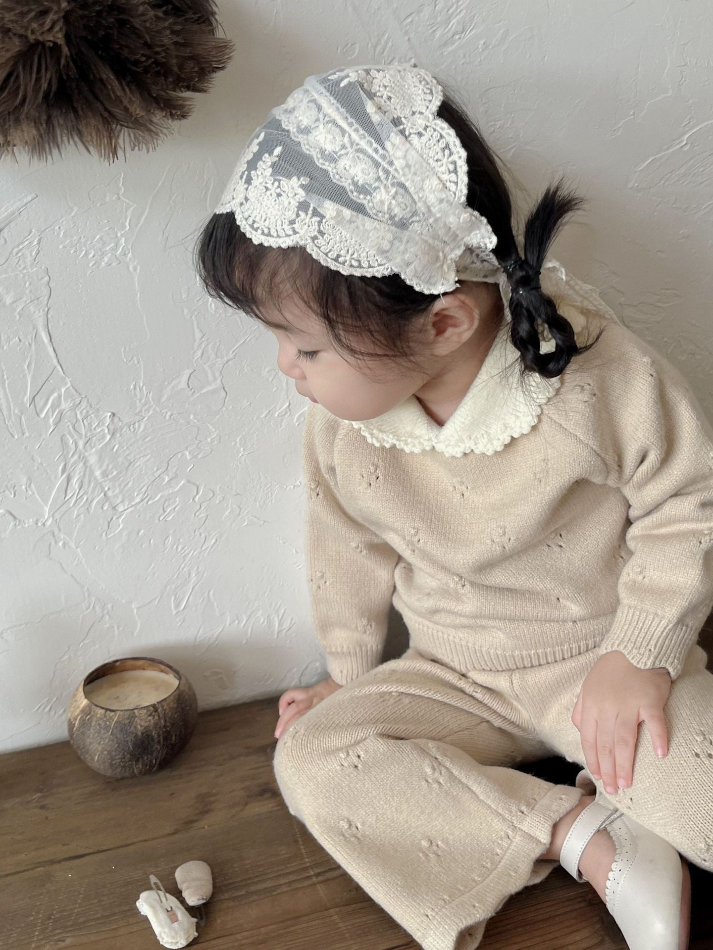 Conjunto Tejido "Encanto Clásico" - Beige