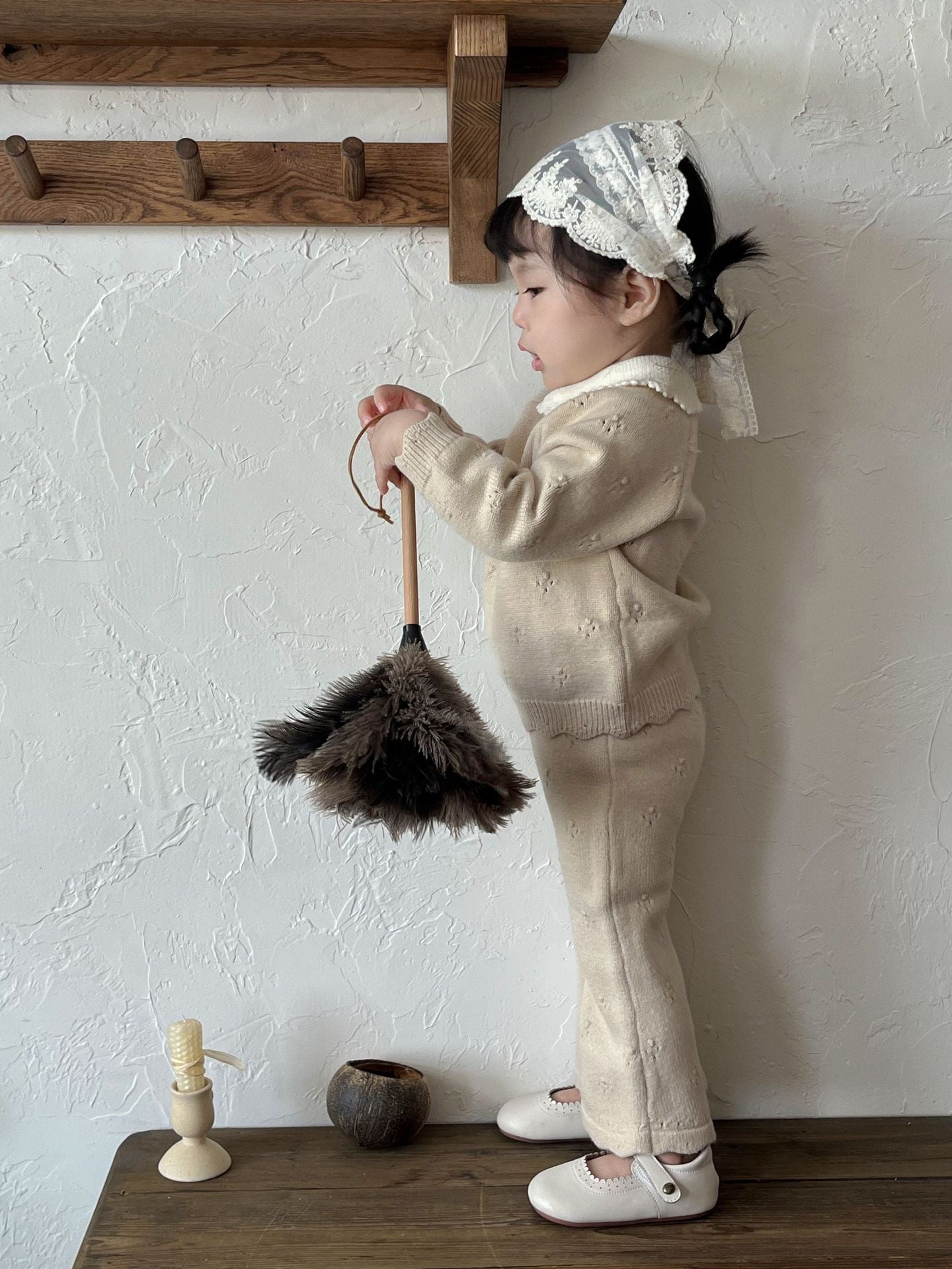 Conjunto Tejido "Encanto Clásico" - Beige