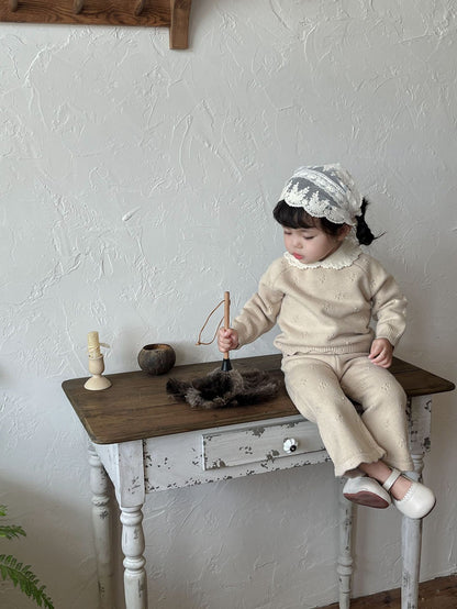 Conjunto Tejido "Encanto Clásico" - Beige