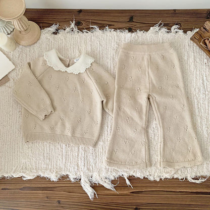 Conjunto Tejido "Encanto Clásico" - Beige