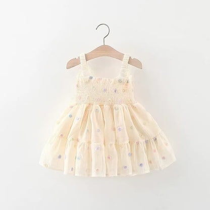 Vestido Beige con Alas de Mariposa para Bebé Niña
