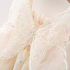 Vestido Beige con Alas de Mariposa para Bebé Niña