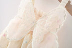 Vestido Beige con Alas de Mariposa para Bebé Niña