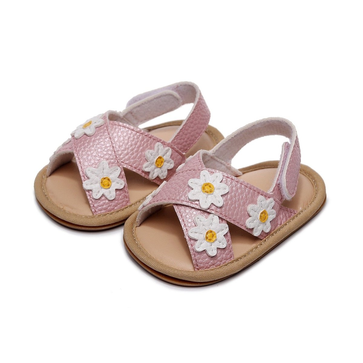 Sandalias DAISY PINK | zapatos bebés | Ropa de bebé y niña | El Closet de Emma Imagen principal del producto