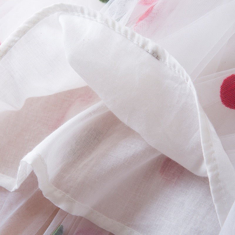 Vestido Cherry wings