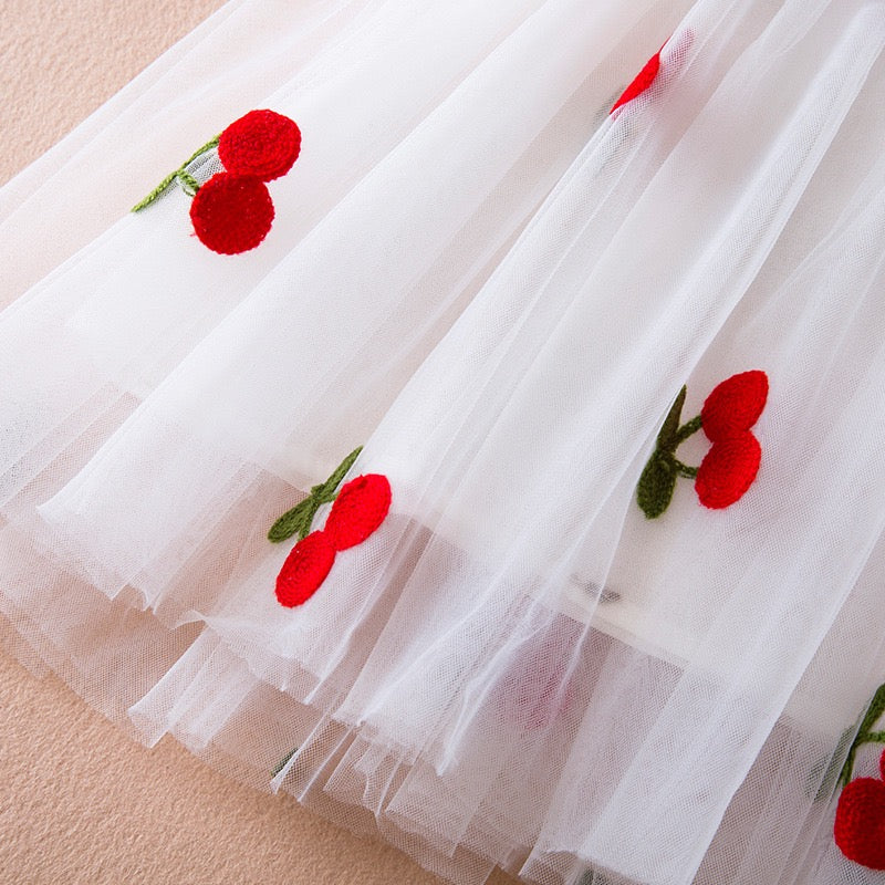 Vestido Cherry wings