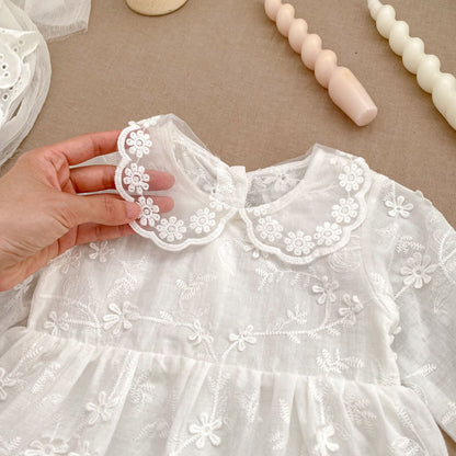 Vestido de encaje - con gorro