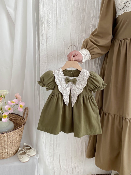 Vestido verde oliva
