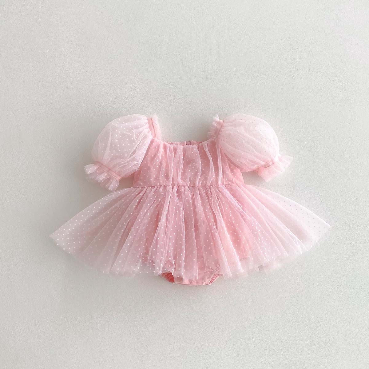 Vestido rosa de tul