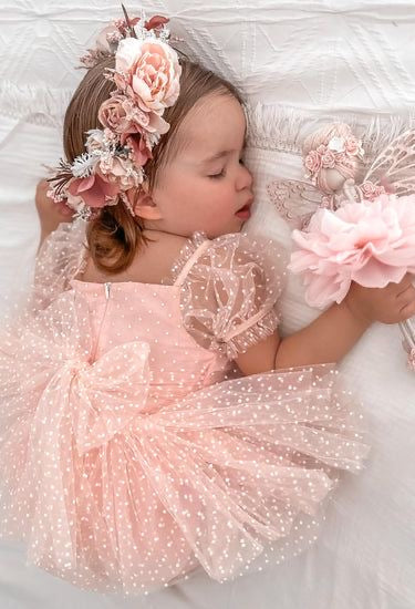 Vestido rosa de tul