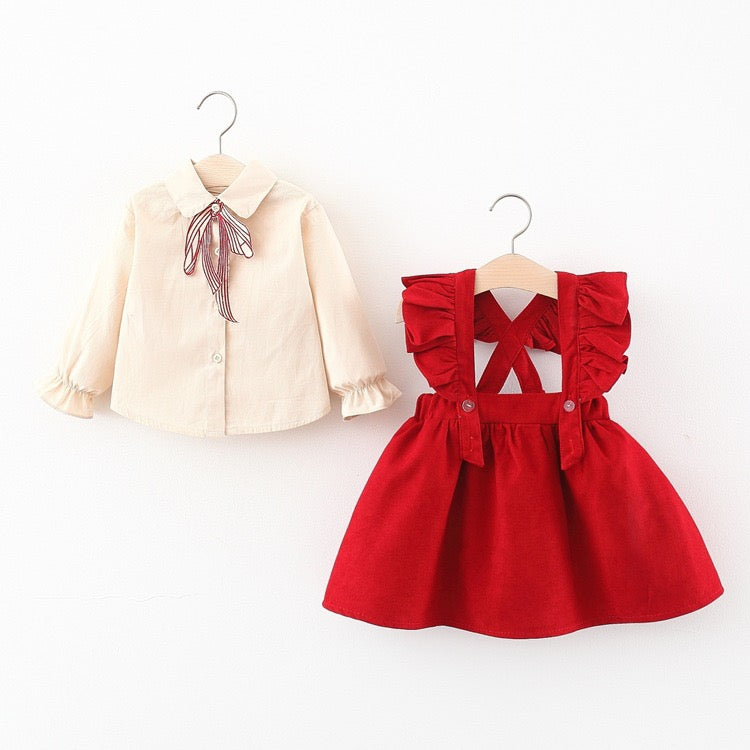 Conjunto rojo de 2 piezas