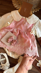 Vestido outfit jardín de vainilla | | Ropa de bebé y niña | El Closet de Emma