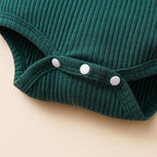 Conjunto Verde  de 3 Piezas para Bebé Niña – Body, Falda y Vincha