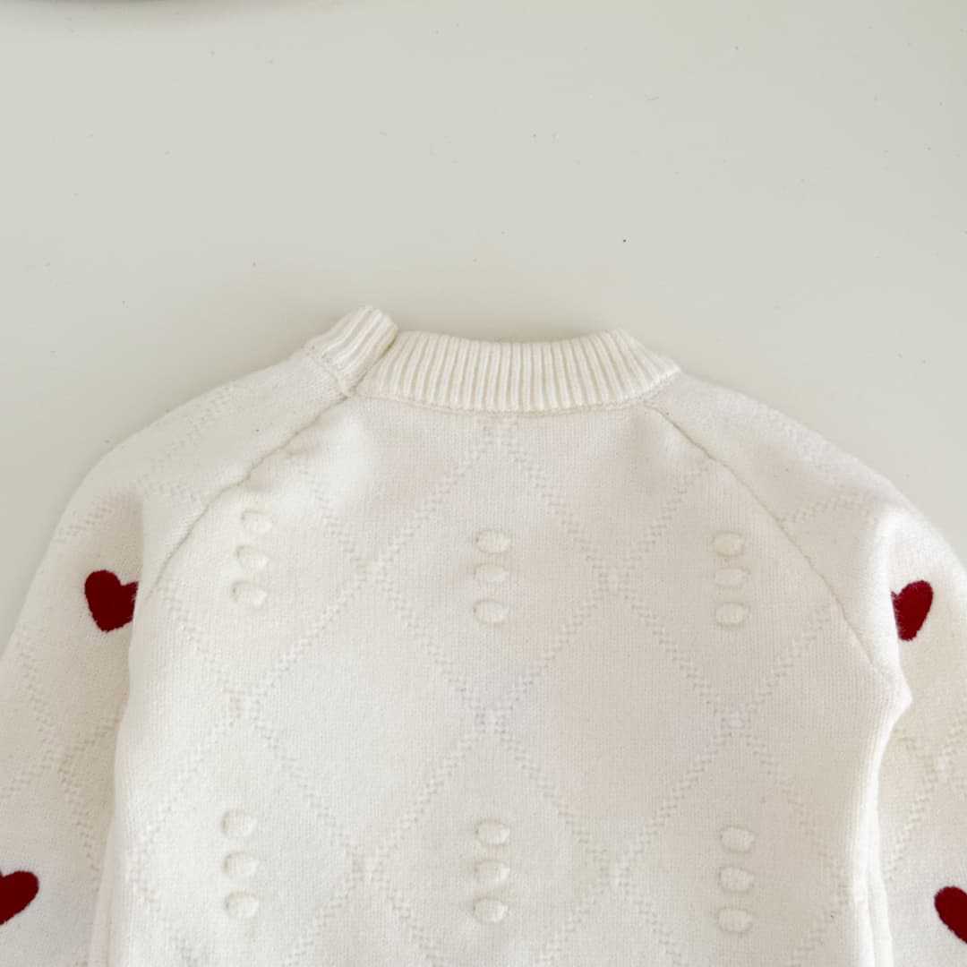 Conjunto Sweater Corazones con Falda Tul – Rojo Amor