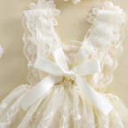 Conjunto para Bebé – Vestido flores de Encaje