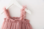 Vestido Rosado de Tul – Modelo Rosa Vintage