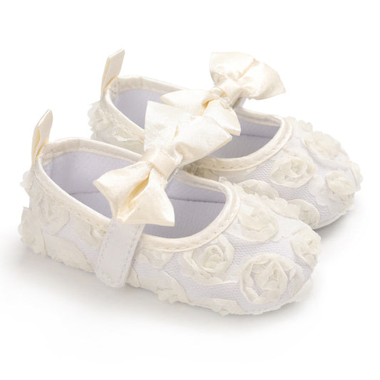 Zapatos para Bebé – Rosa de Encaje