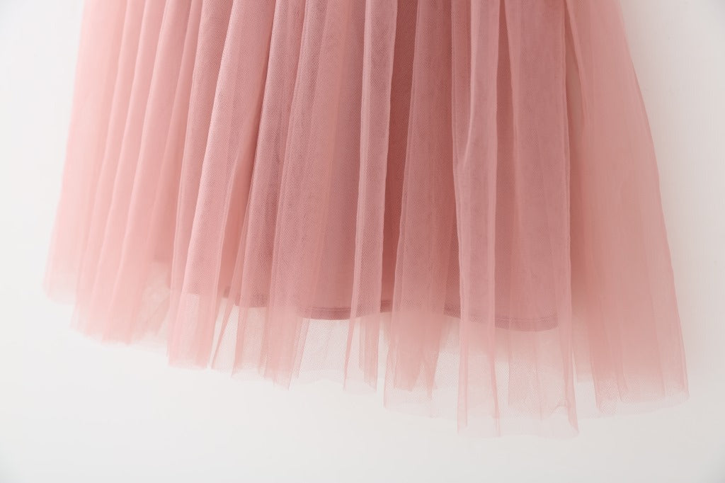 Vestido Rosado de Tul – Modelo Rosa Vintage