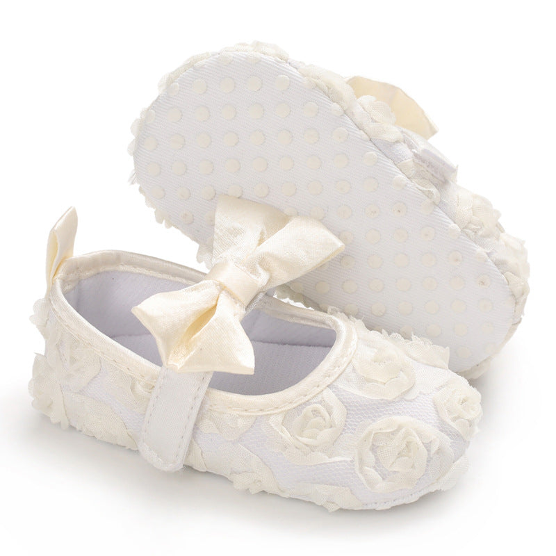 Zapatos para Bebé – Rosa de Encaje