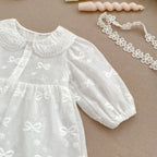 Vestido Body Blanco Bordado – Colección Pureza y Encanto 👼🏻✨