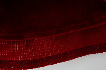 Vestido Burdeos Princesa con Cuello Volanado y Cartera Bunny