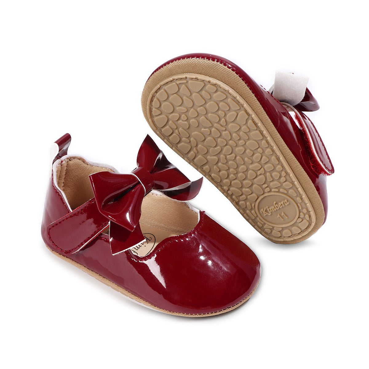 Zapatos de Charol Rojo con Lazo – Colección Elegancia Festiva