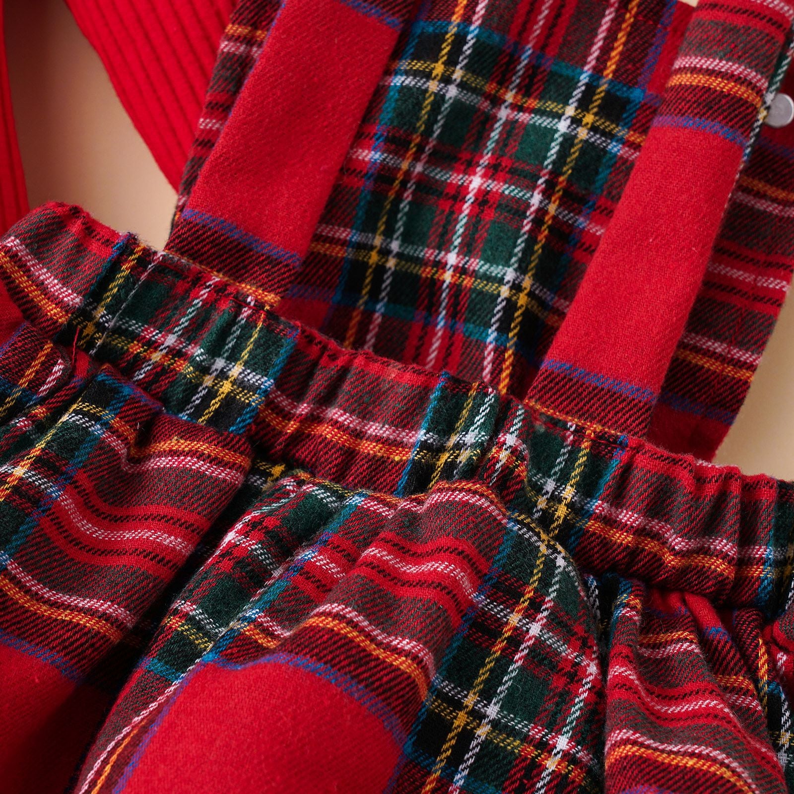 Conjunto Rojo para Bebé Niña – Body, Falda y Vincha