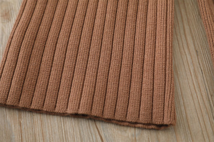 Conjunto Tejido Floral de 2 Piezas – Suéter + Pantalón