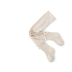 Pantymedia Beige con Lazo para Bebé Niña