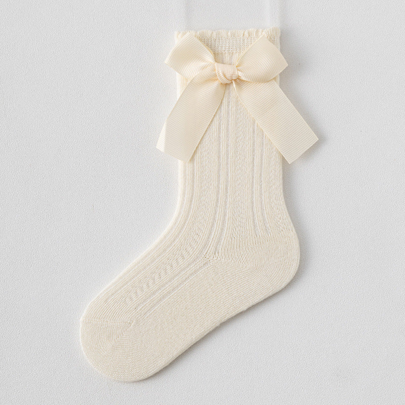 Medias con Lazos y Encajes - BabyYuval Imagen principal del producto