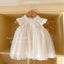 Vestido de Bautizo para Bebé Niña en Tul Bordado Marfil | El Closet de Emma | Vestido | Ropa de bebé y niña | El Closet de Emma