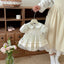 Vestido Body Floral Vintage para Bebé Niña | Encaje, Tul y Cuello Peter Pan
