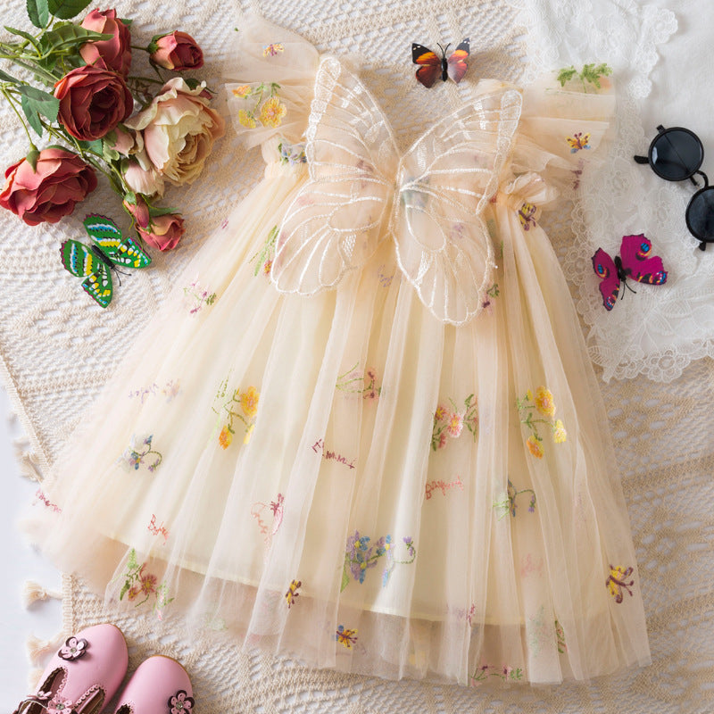 Vestido Mariposa para Bebé Niña| para Cumpleaños y Sesión de Fotos