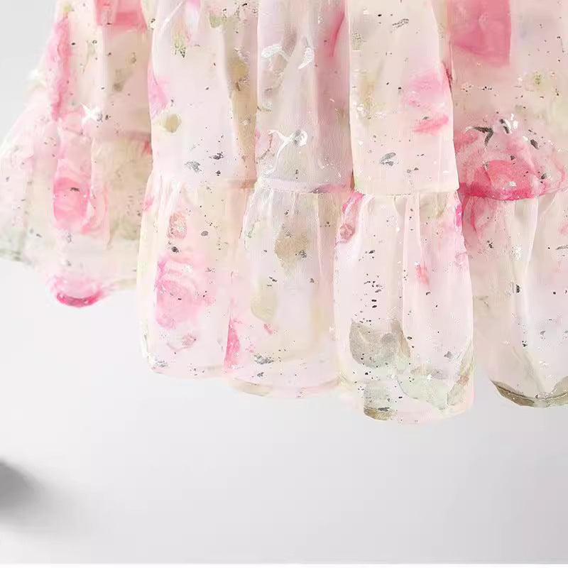 Vestido Mariposa Floral Rosa – Edición Encantada