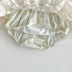 Vestido Body Floral Vintage para Bebé Niña | Encaje, Tul y Cuello Peter Pan