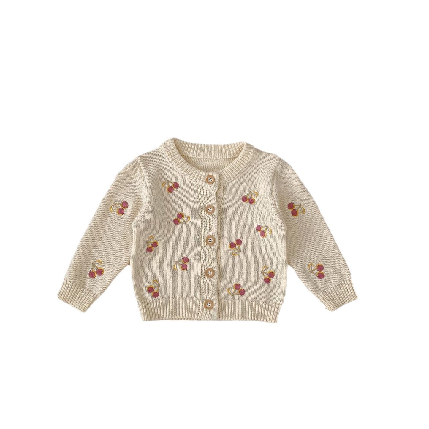 Suéter de Punto con Cerezas Bordadas – Modelo Cherry Knit