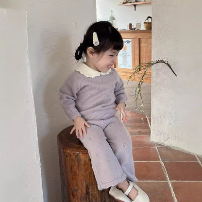 Conjunto Tejido "Encanto Clásico" - Lila