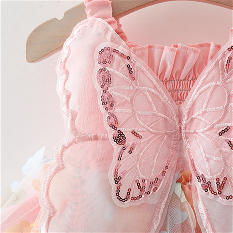 Vestido de Tul con Apliques de Mariposas y Alas – Modelo Butterfly Dreams