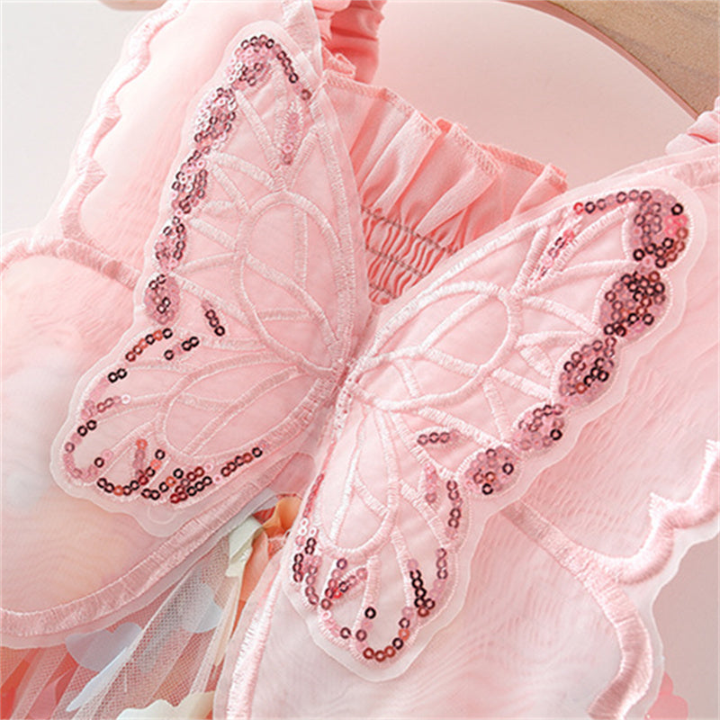 Vestido de Tul con Apliques de Mariposas y Alas – Modelo Butterfly Dreams