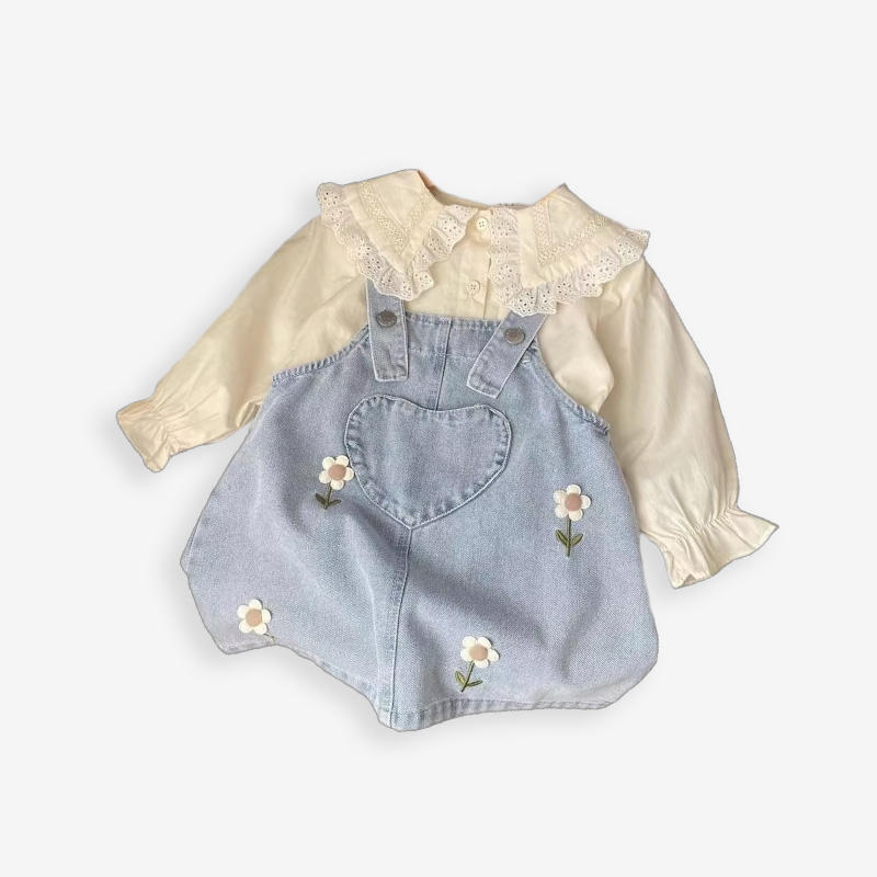 Conjunto para Niña – Jardín de Mezclilla