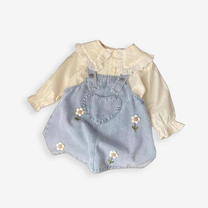 Conjunto para Niña – Jardín de Mezclilla