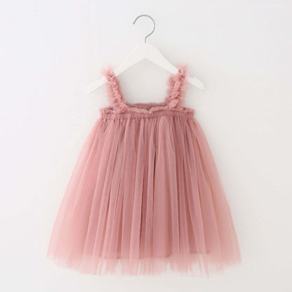 Vestido Rosado de Tul – Modelo Rosa Vintage