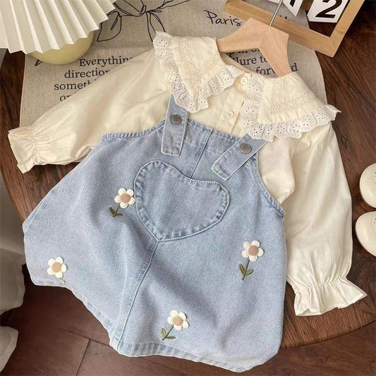 Conjunto para Niña – Jardín de Mezclilla