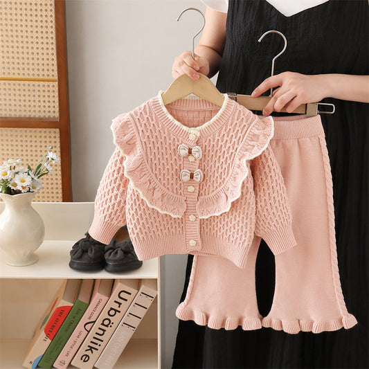 Conjunto Dulce Trenzado con Moñitos – 2 piezas