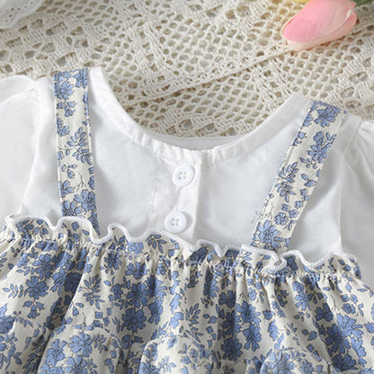 Conjunto Vintage Floral – Elegancia atemporal para tu bebé