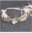 Diadema Floral Blanca con Perlas y Cinta – Modelo Pearl Blossom
